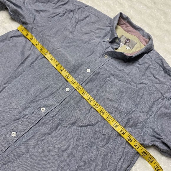 The Territory Ahead Shirt Mens Large Gray Flannel Cotton Long Sleeve Button-Down - Picture 6 of 11